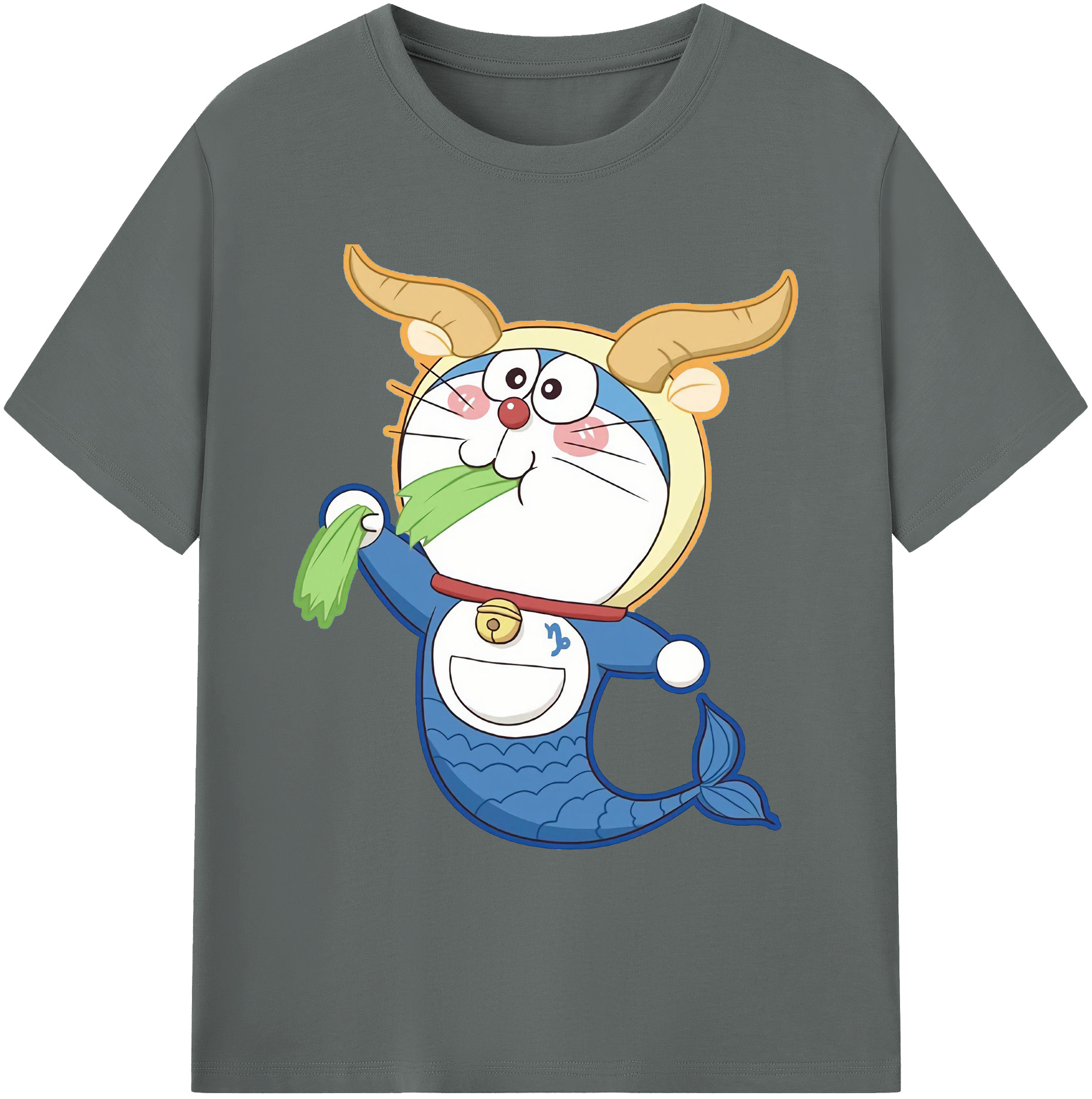 （画像用） ドラえもん Doraemon 綿100％ メンズ半袖Tシャツ｜肌触りやわらか＆通気性